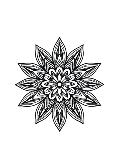 Star Mandala Coloring Page