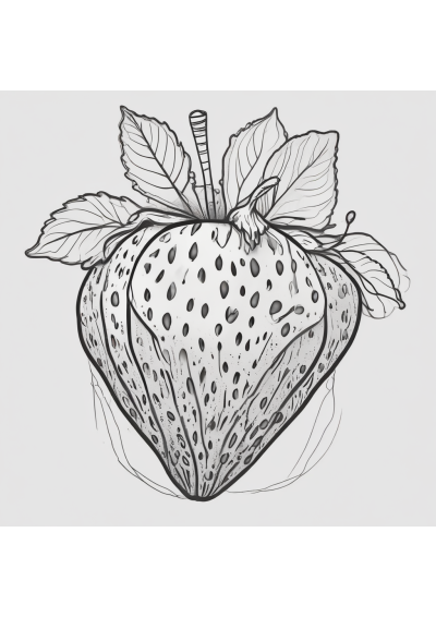 Strawberry Coloring Page