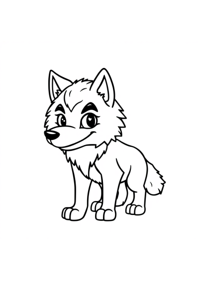 Tiny Werewolf Coloring Page