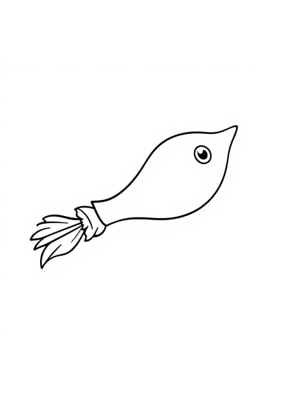 Vintage Comet With Tail Coloring Page