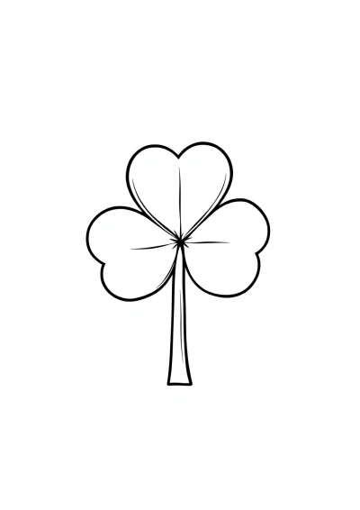 Wild St Patricks Shamrock Coloring Page